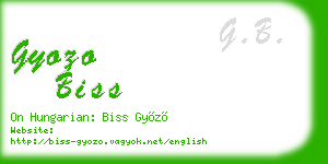 gyozo biss business card